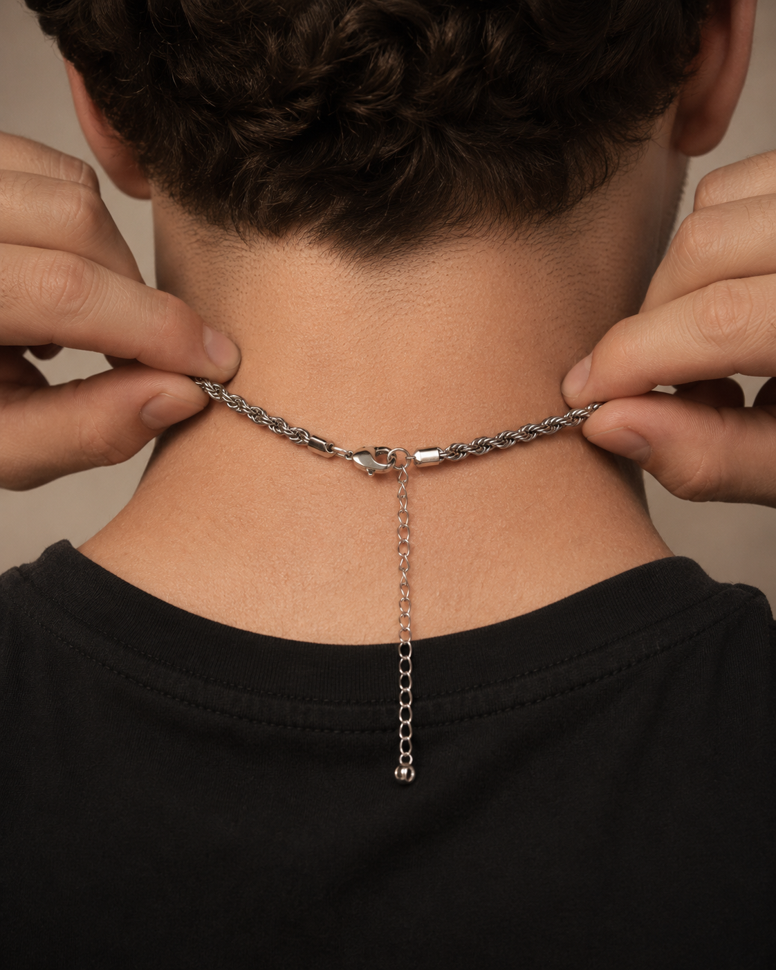 שרשרת CROWN - 5 מ"מ כסף