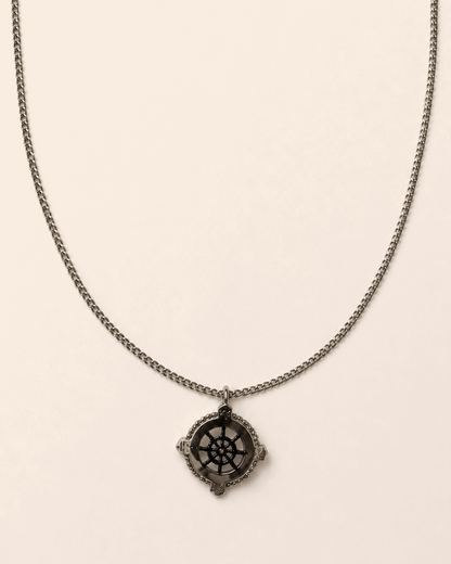 שרשרת COMPASS‏- 2 מ"מ כסף
