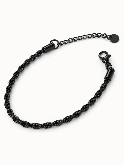 צמיד CROWN‏ - 4 מ"מ שחור