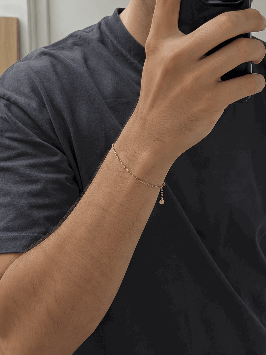 צמיד SIGNATURE‏ - 2 מ"מ רוז גולד