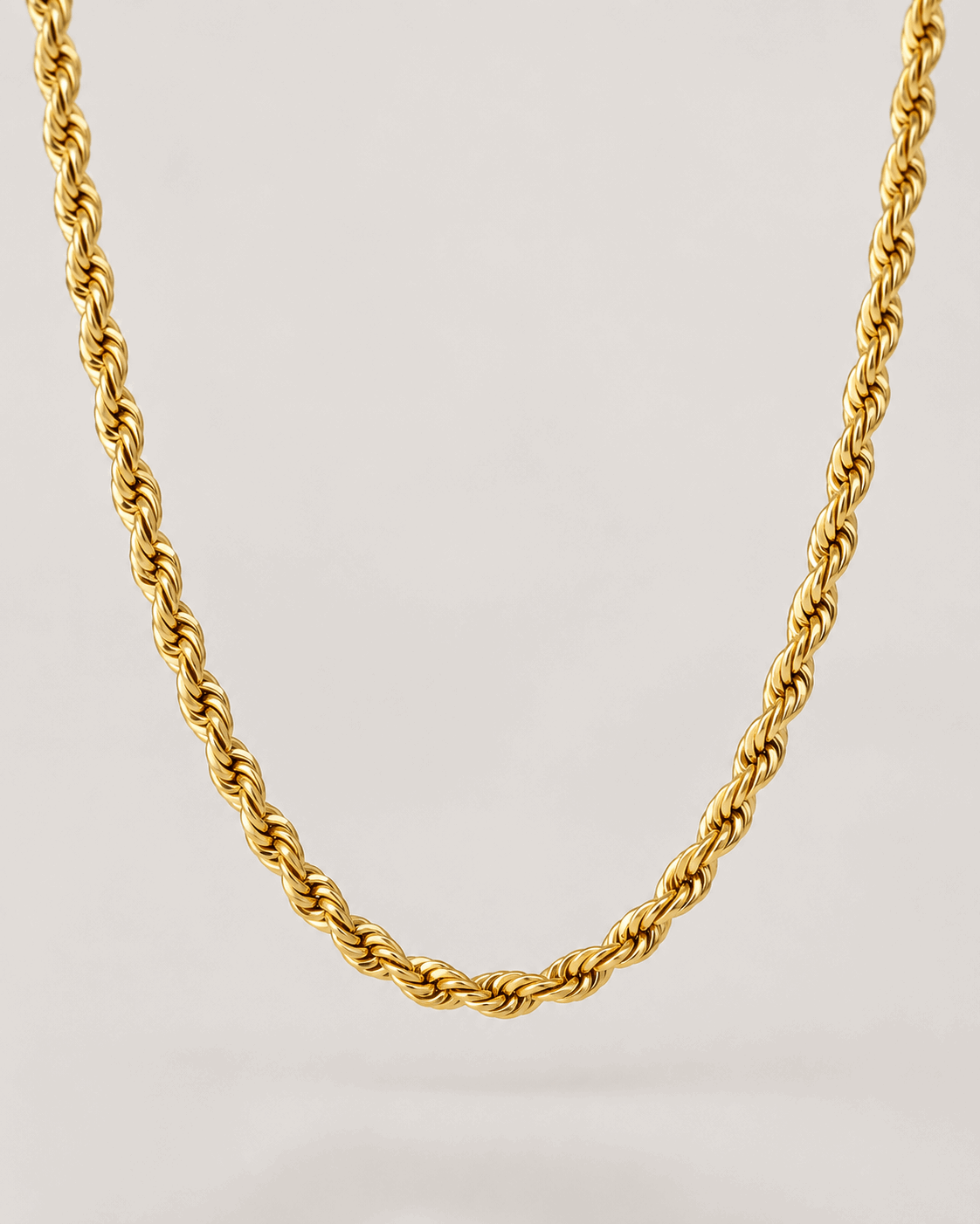 סט צמיד ושרשרת CROWN – זהב 4 מ״מ
